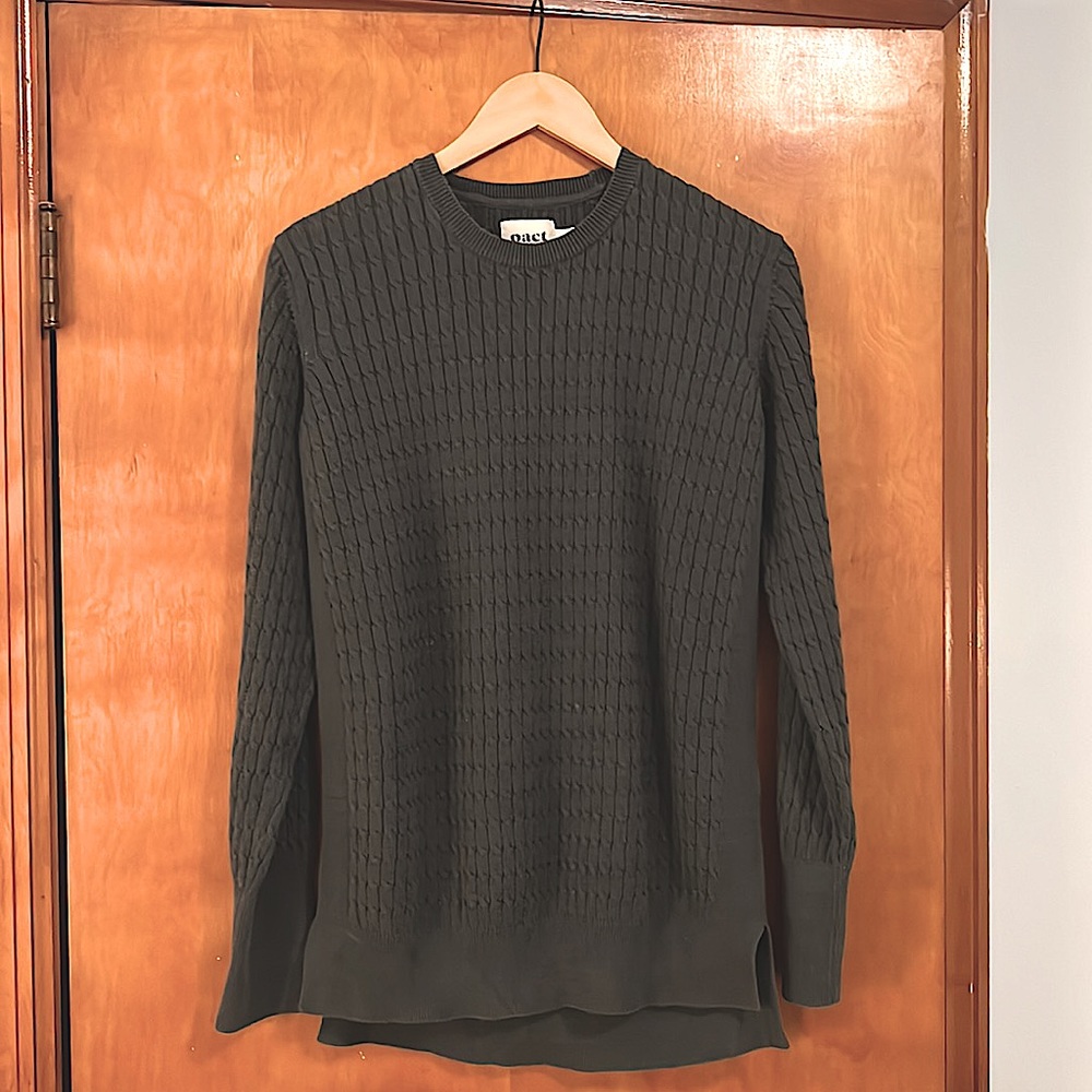 Pact Organic Grey Tunic Sweater Size Medium